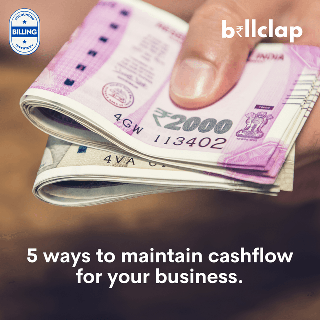 5 ways to maintain cashflow for your business