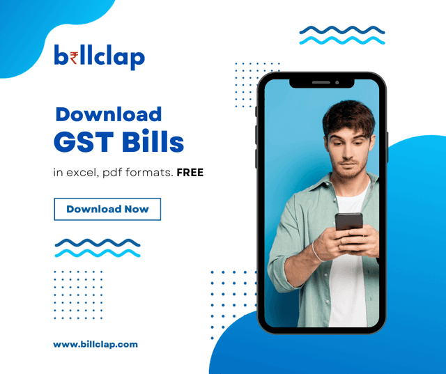 Download GST Bill Format in Excel, PDF