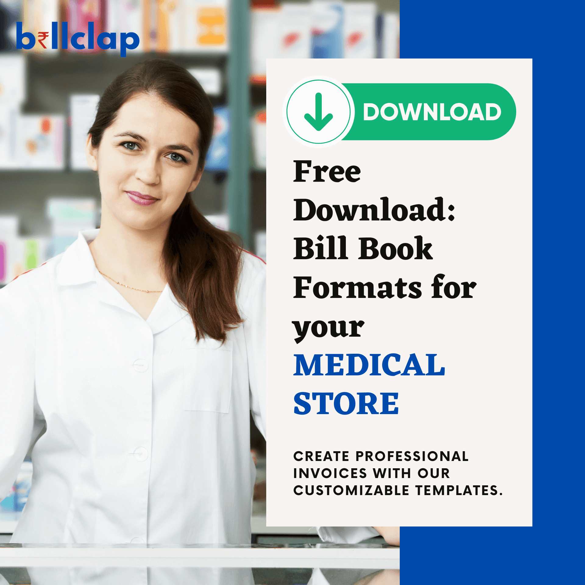 Effortless Billing: Download Free Bill Book Formats for Your Medical Store or Pharmacy [XLS, Word, PDF]